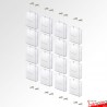 Wall Cable Leaflet Holder Kit (A4 A5 DL Brochure sizes)