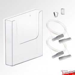 Wall Cable Leaflet Holder Kit (A4 A5 DL Brochure sizes)