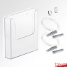 Wall Cable Leaflet Holder Kit (A4 A5 DL Brochure sizes)