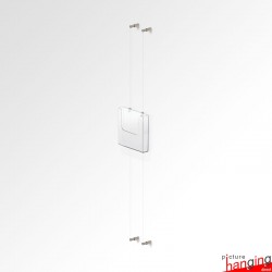 Wall Cable Leaflet Holder Kit (A4 A5 DL Brochure sizes)
