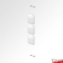 Wall Cable Leaflet Holder Kit (A4 A5 DL Brochure sizes)