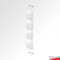 Wall Cable Leaflet Holder Kit (A4 A5 DL Brochure sizes)