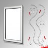 A3 Snap Frame Fixed Chain Kit, Ceiling to Floor & Wall Displays