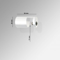 White Wall Rug Supports (Fixed Hanger)