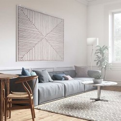White Wall Rug Supports (Fixed Hanger)