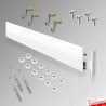 Cliprail Max Kit, Complete Picture Rail & Hooks Set (Gallery System For Walls)
