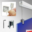 Panel Hanging Kit for P Rail Ceiling Picture Rails (Heavy Duty)
