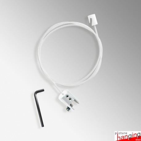 All White Panel Hanging Kits for Jrail Crail Prail White Picture Rails