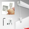 All White Panel Hanging Kits for Jrail Crail Prail White Picture Rails