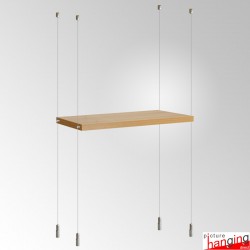 Suspended Wooden Shelves Cable Kit, Ceiling-to-Floor (Fittings Only)