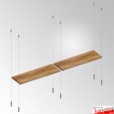 2 Column Suspended Shelves Cable Kit, Ceiling-to-Floor (Fittings Only)