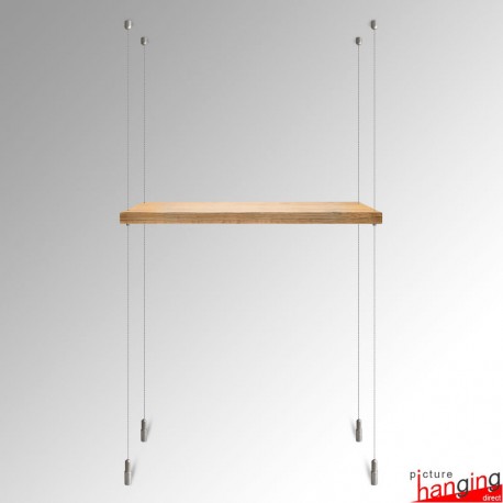 Cable Hanging Shelves Kit, Ceiling-to-Floor Cables For Shelving With Holes (Fittings Only)