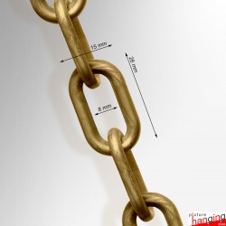 Welded Gold Steel Chain (Heavy Duty)