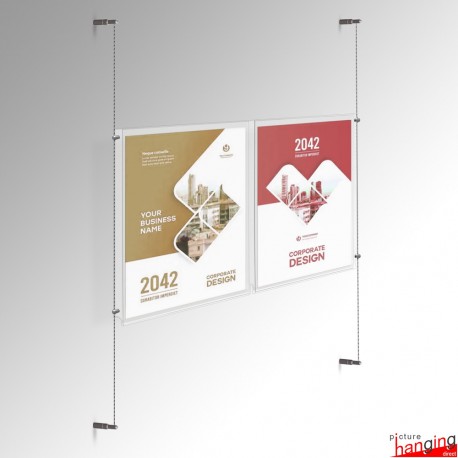 2A4 Acrylic Panel & Cable Kit for Walls (Wall-to-Wall)