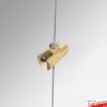 Gold 8MM Panel Support, Double (8MM Side-by-Side Vertical Grips)