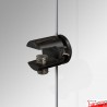 Black Cable Shelf Support, Single (6MM, 8MM, 10MM Horizontal Grip)