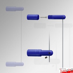 Wall to Wall Blue Cable Fitting