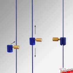 Blue Cable Display Hook (Window Displays & Gallery Systems)