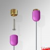 Ceiling Mounted Pink Cable Fitting