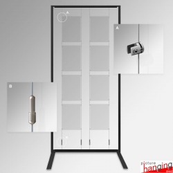 Freestanding Headshot Stand (Double-sided, 32 Photo Display)