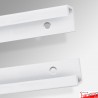 Flat Panel Display Rail Set, Top & Bottom Tracking - Mount Graphics Flush Against The Wall!