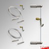 Cable Display Canvas Hanging Kit - Wall-Mounted Cables & Fittings for Artwork & Signs