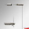 Cable Display Canvas Hanging Kit - Wall-Mounted Cables & Fittings for Artwork & Signs