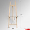 Eco-friendly Display Easel (Pine Wood Art Stand)