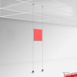Ceiling Grid Clip Hanger Set - Hang Signs From Suspended Ceilings!